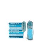 Вібратор-яйце з пультом управління B Yours, синє, 5,7 × 2,5 см вид 5