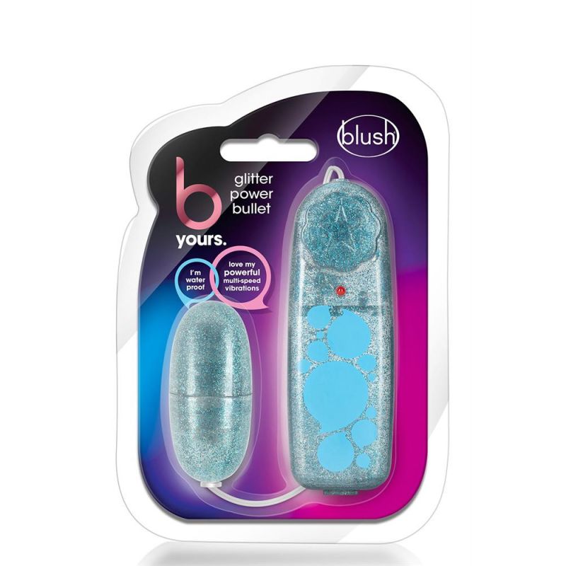 Виброяйцо с пультом управления B Yours, голубое, 5.7 х 2.5 см вид 6