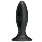 Анальна пробка з присоскою Fabulous Silicone, чорна вид 4