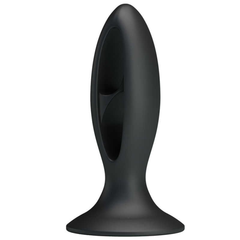 Анальна пробка з присоскою Fabulous Silicone, чорна вид 4