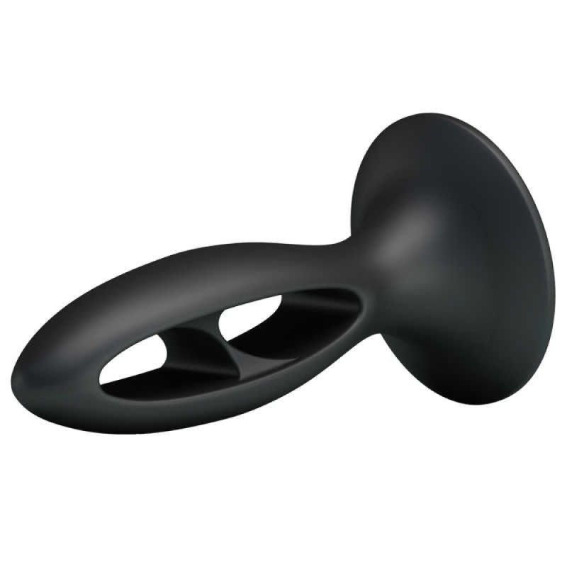 Анальная пробка с присоской Fabulous Silicone черная вид 5