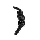 Ерекційне віброкільце зі стимуляцією клітора Pretty Love, чорне вид 6