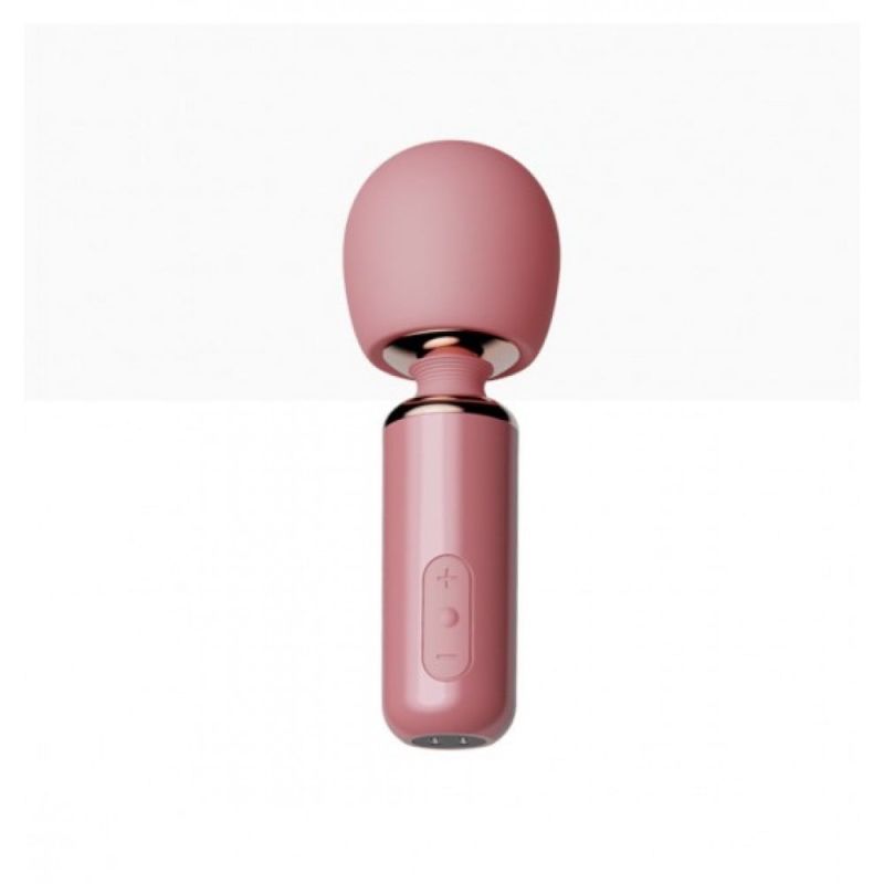Вібратор-мікрофон Qingnan 5 Powerful Mini Wand Massager, рожевий вид 2