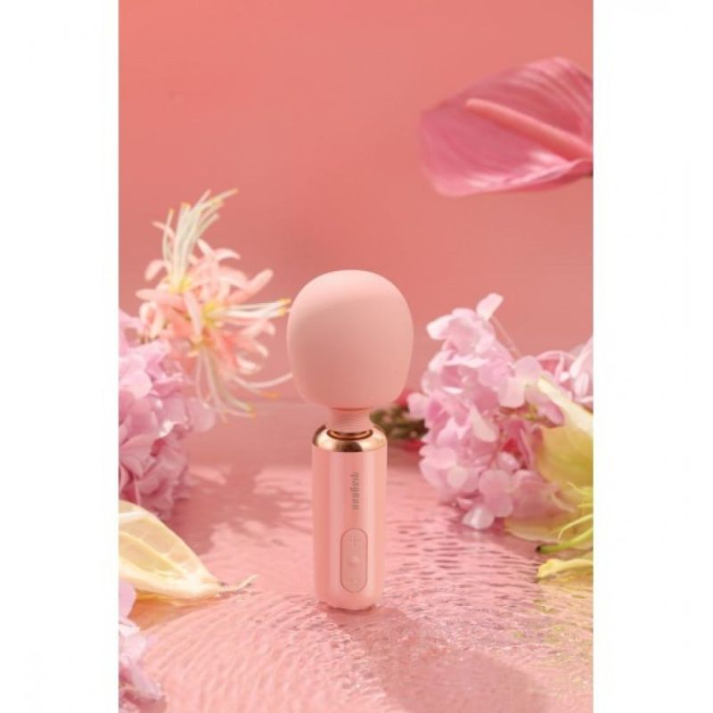 Вібратор-мікрофон Qingnan 5 Powerful Mini Wand Massager, рожевий вид 5