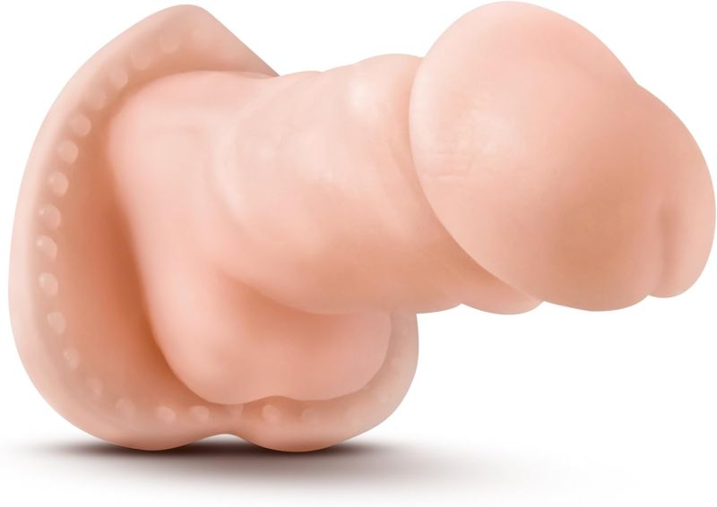 Насадка на пенис реалистичная с мошонкой Blush Performance Proform Sleeve бежевая вид 4