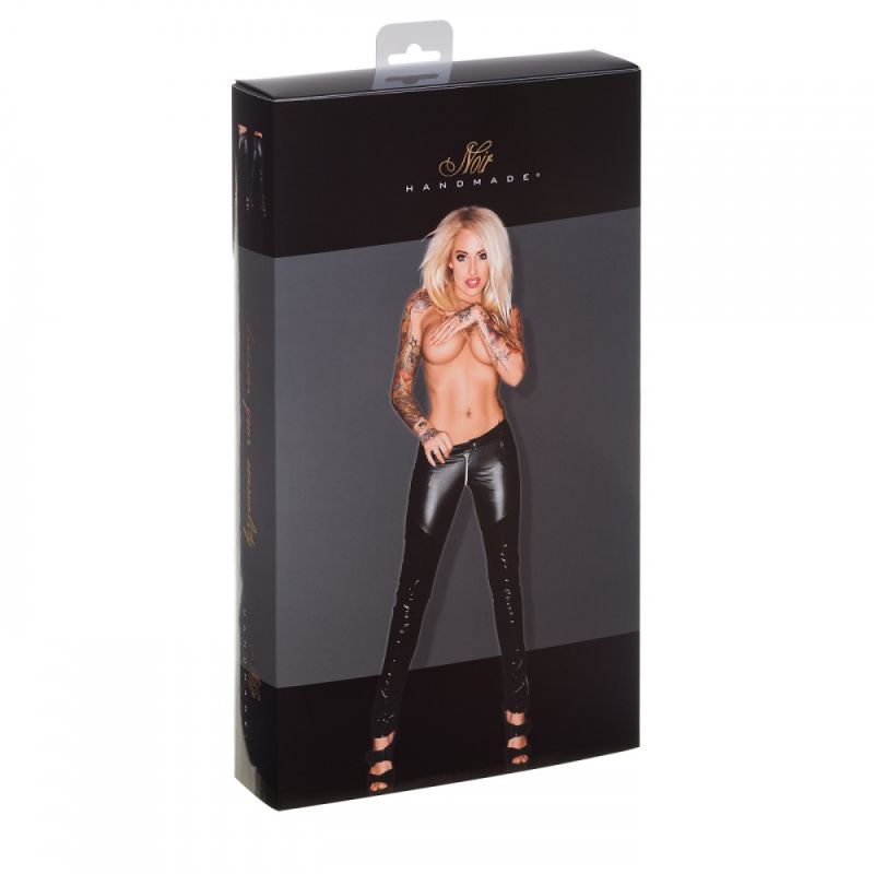 Штани жіночі вініл+спандекс F115 Noir Handmade M вид 9