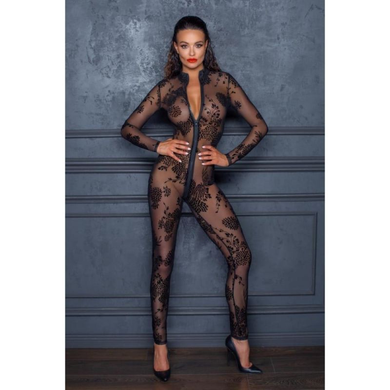 Комбінезон прозорий з візерунком на блискавці NOIR розмір М вид 3