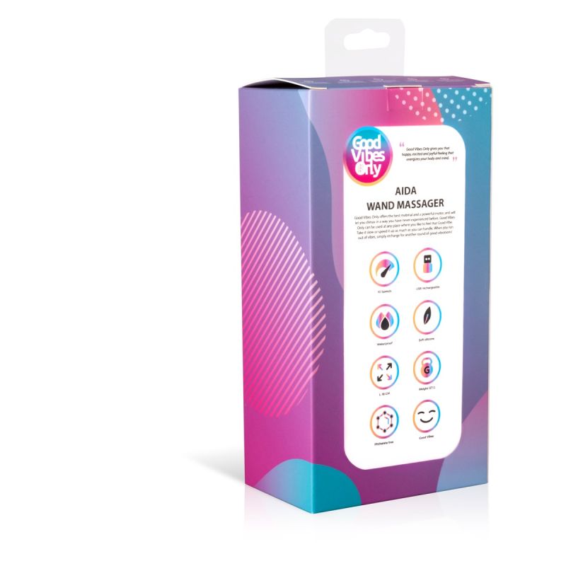 Вібратор-мікрофон Aida Good Vibes Only, силіконовий, блакитний, 16 см х 4 см вид 8