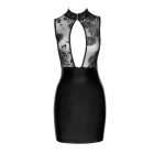 Сукня вінілова Noir Handmade Short dress with powerwetlook skirt and tulle top S вид 6