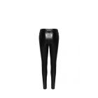 Леггинсы сексуальные со змеиным принтом M F274 Noir Handmade, черные вид 6