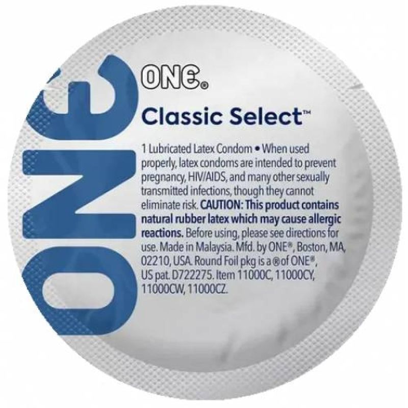 Набор классических латексных презервативов One Classic Select (цена за 5 шт.) вид 2