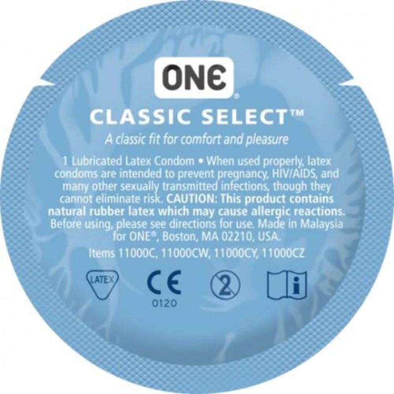 Набор классических латексных презервативов One Classic Select (цена за 5 шт.) вид 3