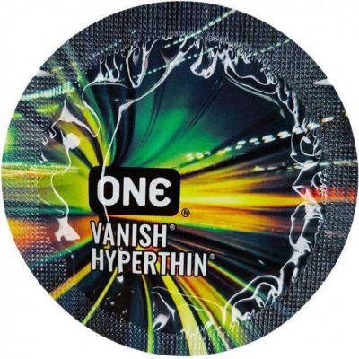 Набор ультратонких латексных презервативов One Vanish Hyperthin (цена за 5 шт.)