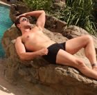 Фалоімітатор з мошонкою реалістичний Fleshjack Guys-Ryan Driller Dildo, бежевий вид 5