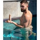 Фалоімітатор із мошонкою реалістичний Fleshjack Boys Griffin Barrows Silicone Dildo (RP), тілесний вид 8