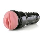 Мастурбатор вагина в колбе Fleshlight Pink Lady Mini-Lotus, с рельефом, киберкожа, бежевый вид 4