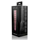Мастурбатор вагина в колбе Fleshlight Pink Lady Mini-Lotus, с рельефом, киберкожа, бежевый вид 10