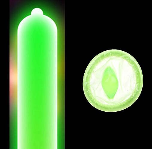 Презервативи латексні флуорисцентні ONE Glowing Pleasures (ціна за упаковку, 3 шт.) вид 4