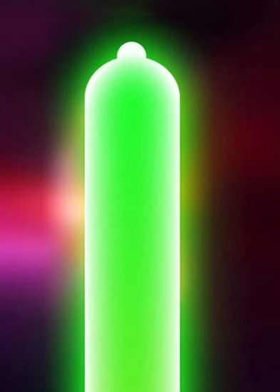 Презервативи латексні флуорисцентні ONE Glowing Pleasures (ціна за упаковку, 3 шт.) вид 5