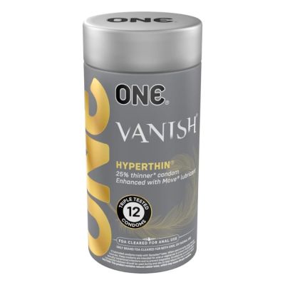 Набор супертонких латексных презервативов ONE Vanish Hyperthin (цена за упаковку, 12 шт.)