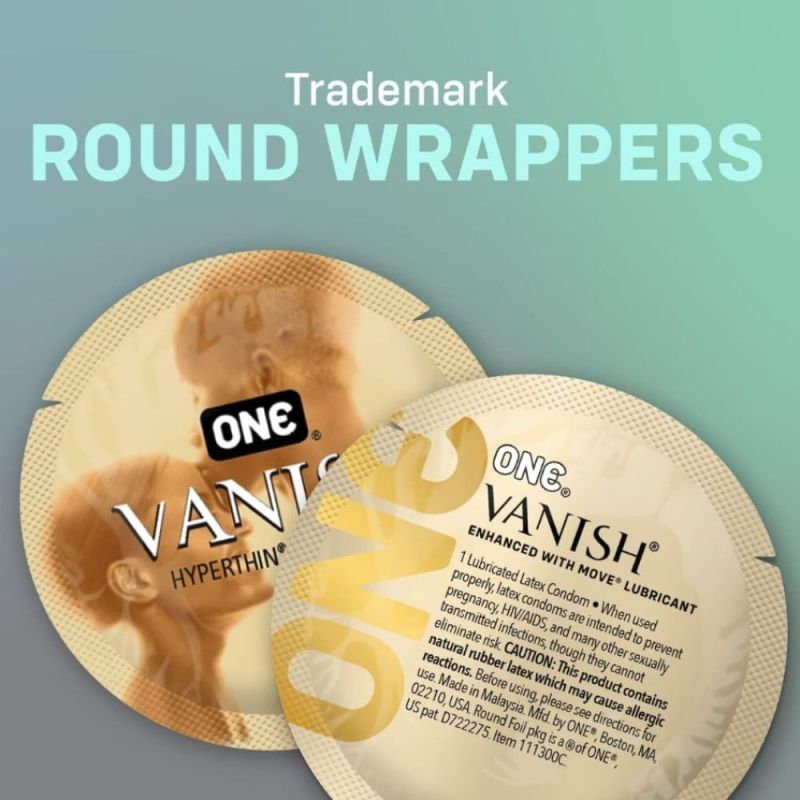 Набір супертонких латексних презервативів ONE Vanish Hyperthin (ціна за упаковку, 12 шт.) вид 4