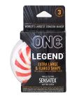 Презервативи латексні ONE Legend великого розміру (ціна за упаковку, 3 шт.) вид 2