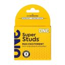 Презервативы латексные ONE Super Studs с шипами (цена за упаковку, 3 шт.)