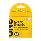 Презервативы латексные ONE Super Studs с шипами (цена за упаковку, 3 шт.) вид 2