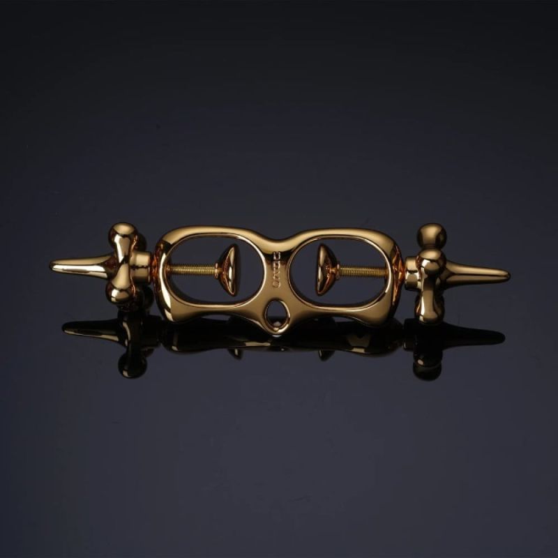 Металеві наручники UPKO Finger Bound Play Collection для великих пальчиків рук, золотисті вид 9