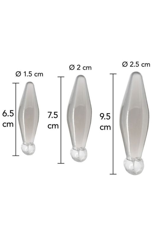 Набор анальных стимуляторов на палец Toy Joy Anal Play Finger Rimmer Finger Rimmer прозрачный, 3 шт. вид 3