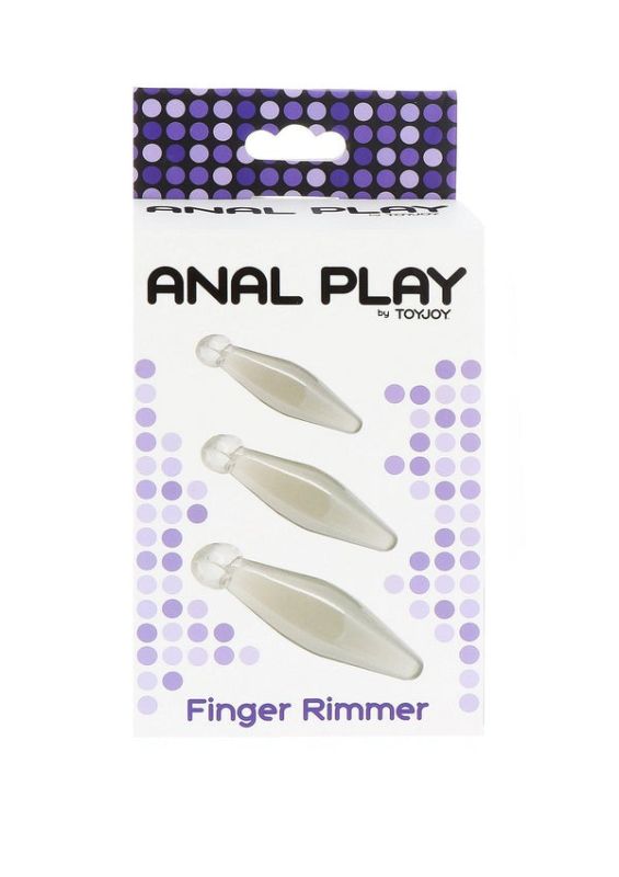 Набір анальних стимуляторів Toy Joy Anal Play Finger Rimmer Finger Rimmer прозорий, 3 шт. вид 4