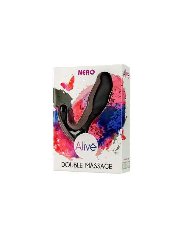 Подвійний масажер простати Alive Nero Double Massage чорний вид 4