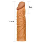 Удлиняющая насадка на пенис LoveToy Pleasure X-Tender бежевая вид 6