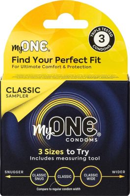 Презерватив MyONE Classic Sampler (три размера в одном)