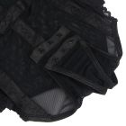 Мереживне боді Star Night з доступом та підтяжками, чорне, XS-S вид 7