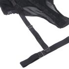 Мереживне боді Star Night з доступом та підтяжками, чорне, XS-S вид 9