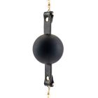 Кляп-кулька Guilty Pleasure Pearl з перлами, чорно-золотий вид 5