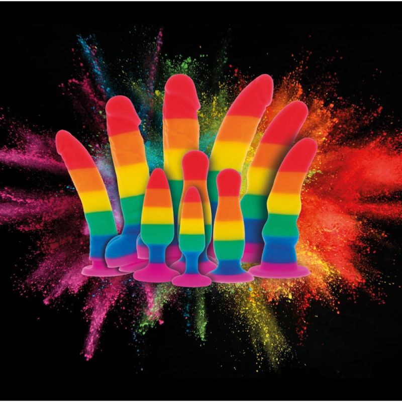 Анальна пробка TOY JOY Fun Stuffer, L, різнокольорова, 12,5 × 3,3 см вид 5