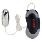 Вібратор-яйце з дротовим пультом COLT Xtreme, сріблястий, 5,7 × 2,5 см вид 5