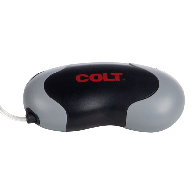 Вібратор-яйце з дротовим пультом COLT Xtreme, сріблястий, 5,7 × 2,5 см вид 7