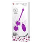 Вагінальні кульки Pretty Love з вібрацією та пультом, фіолетові вид 3