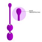Вагінальні кульки Pretty Love з вібрацією та пультом, фіолетові вид 5