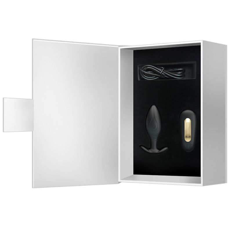 Анальний вібратор Pretty Love Regina з пультом, чорний, 8,8 × 3,4 см вид 11