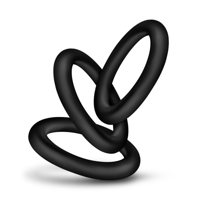 Набір ерекційних кілець Blush Performance VS2 чорного кольору, 3 шт вид 5