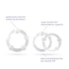 Набір ерекційних кілець Crushious, силіконові, прозорі, 3 шт (2 см, 2 см, 2,5 см) вид 10