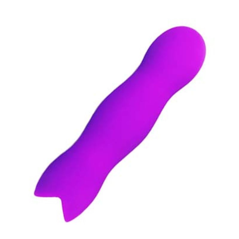 Насадка на віброкулю Odeco Qamra з рельєфною поверхнею, фіолетова вид 2