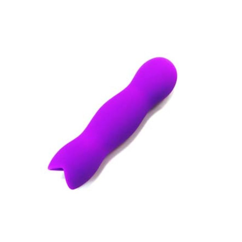 Насадка на віброкулю Odeco Qamra з рельєфною поверхнею, фіолетова вид 4