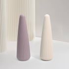 Вібратор для клітора Sweet Em Cone у формі конуса, ребристий, фіолетовий, 12,8 × 3,8 см вид 10