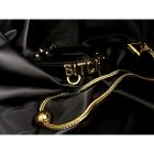 Чокер з написом BITCH від UPKO з італійської шкіри, чорний із золотою фурнітурою, One Size вид 6