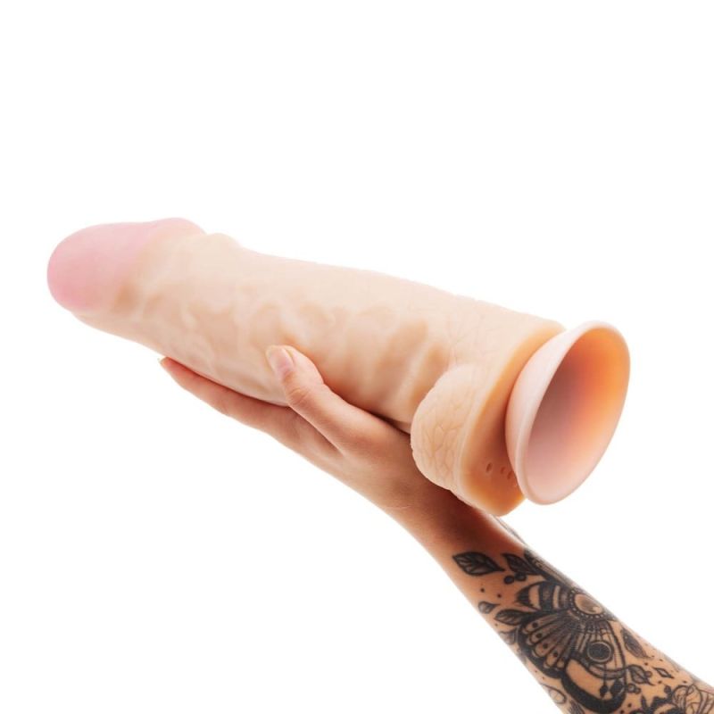 Фалоімітатор гігант реалістичний EGZO Big Kyle на присосці, тілесний вид 8